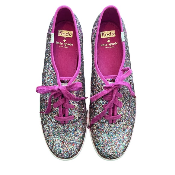 NWOT KATE SPADE Keds x Kate Spade New York Womens Champion Glitter Sneaker | 9.5 - Picture 4 of 11